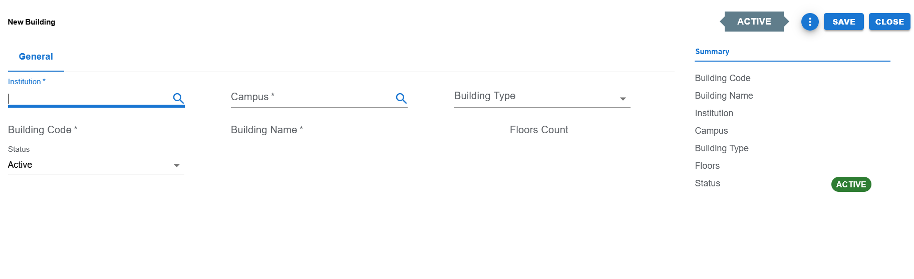 Building create page